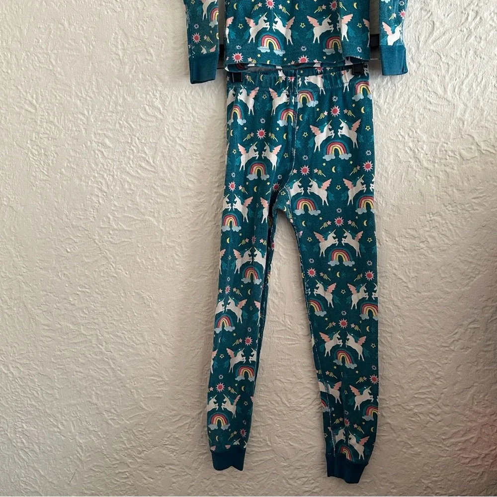 Hanna Andersson Long John Pajama Set Magical Unicorn Kids Girls 8 - Picture 3 of 7